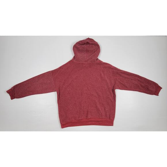 Soft Serve Womens Medium Red Zip Up Hoodie Original Cloud Cotton Inside Out Styl - Picture 2 of 9